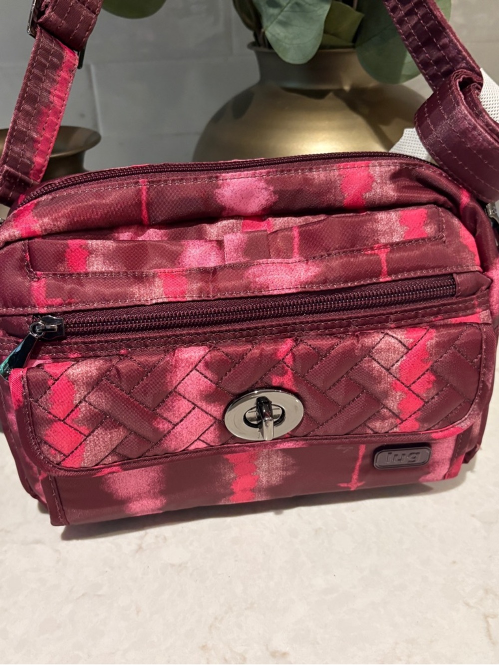 Lug Switch Pink Purple Convertible Crossbody Belt Bag